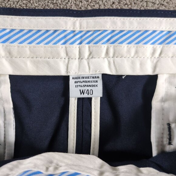 FootJoy Golf Shorts Mens 40 Navy 9" Performance Stretch Flat Front - Picture 7 of 12